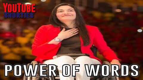 THE POWER OF WORDS - Muniba Mazari #shorts