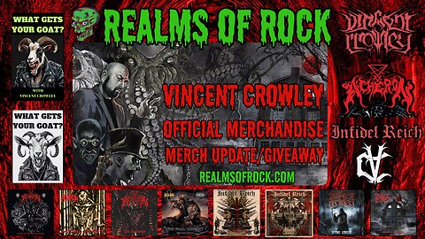 Realms Of Rock Store Update 9/21/24: Vincent Crowley, Acheron, Infidel Reich, Banner Giveaway