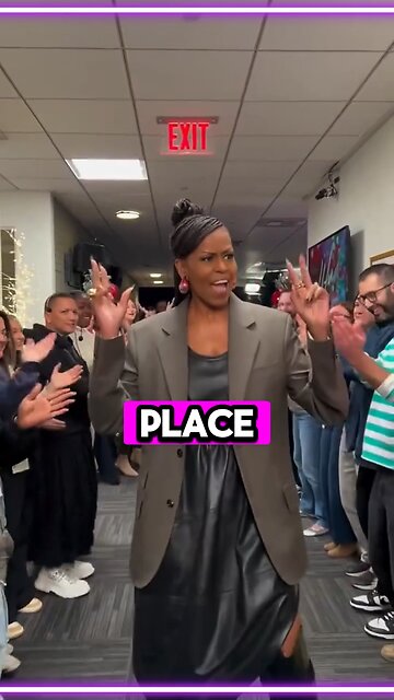 Entire TV Crew Bows To Michelle Obama