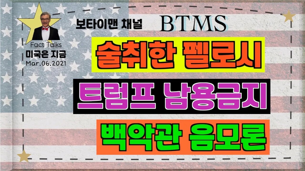 BTMS 보타이맨의 미국은 지금(술취한 팰로시, 트럼프 남용금지, 백악관 음모론)