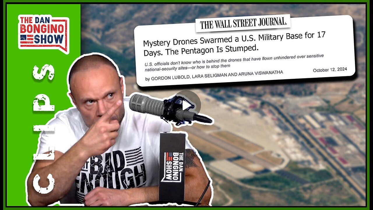 There are DRONES Above Our Military Bases... Is it CHINA? | Dan Bongino