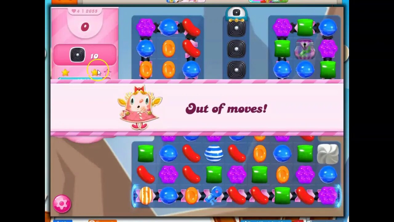 Candy Crush Level 2655 Talkthrough, 16 Moves 0 Boosters