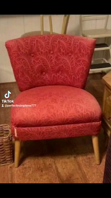 Old classic chair madeover into a new stunning chair! 🍀
