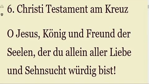 6. Christi Testament am Kreuz