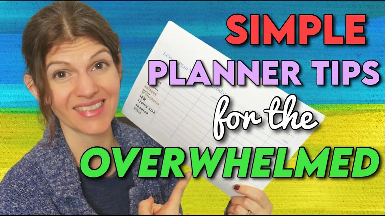 SUPER SIMPLE PLANNER IDEAS for ADHD & The OVERWHELMED STUDENT