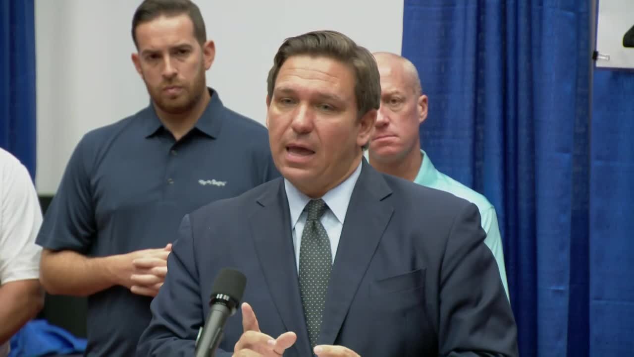 Florida Gov. Ron DeSantis talks school mask mandates