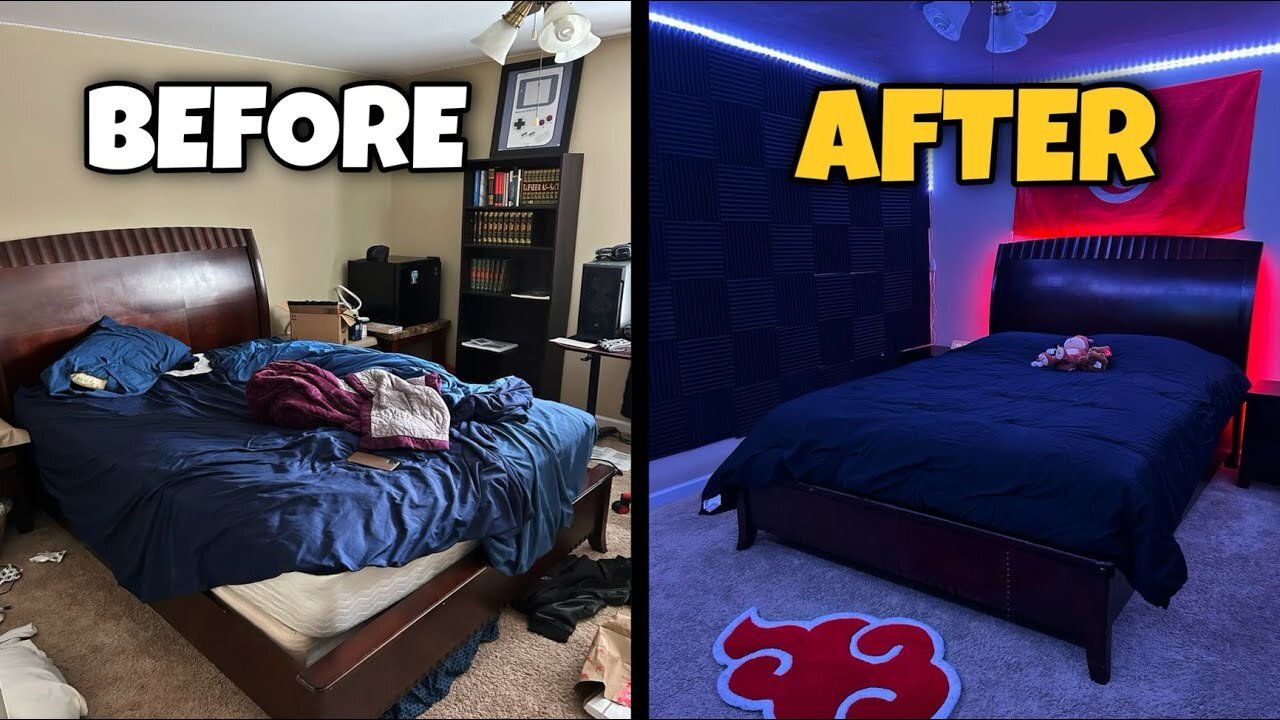 Transforming My Brothers Messy Room Into His Dream Room!