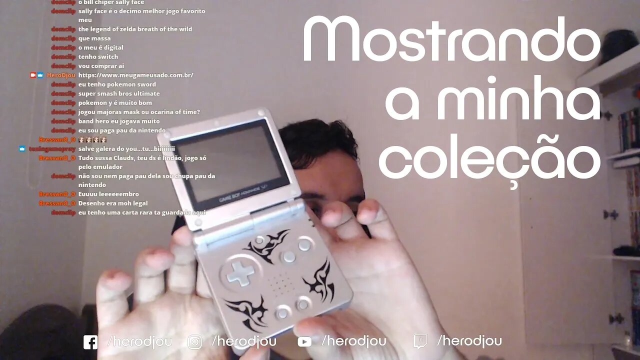 MOSTRANDO MINHA COLEÇÃO DE JOGOS EM LIVE (GBA → SWITCH)