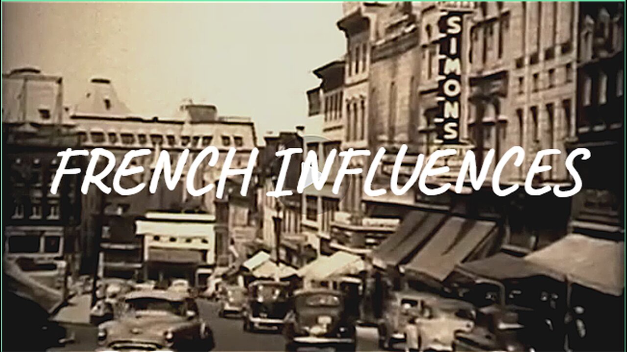 French Influences in North America - Featuring Vincennes, Indiana in 1951
