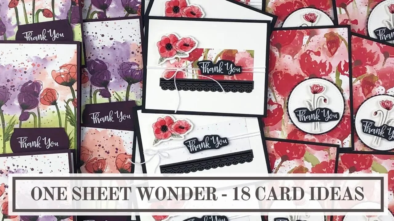 One Sheet Wonder Thank You Cards