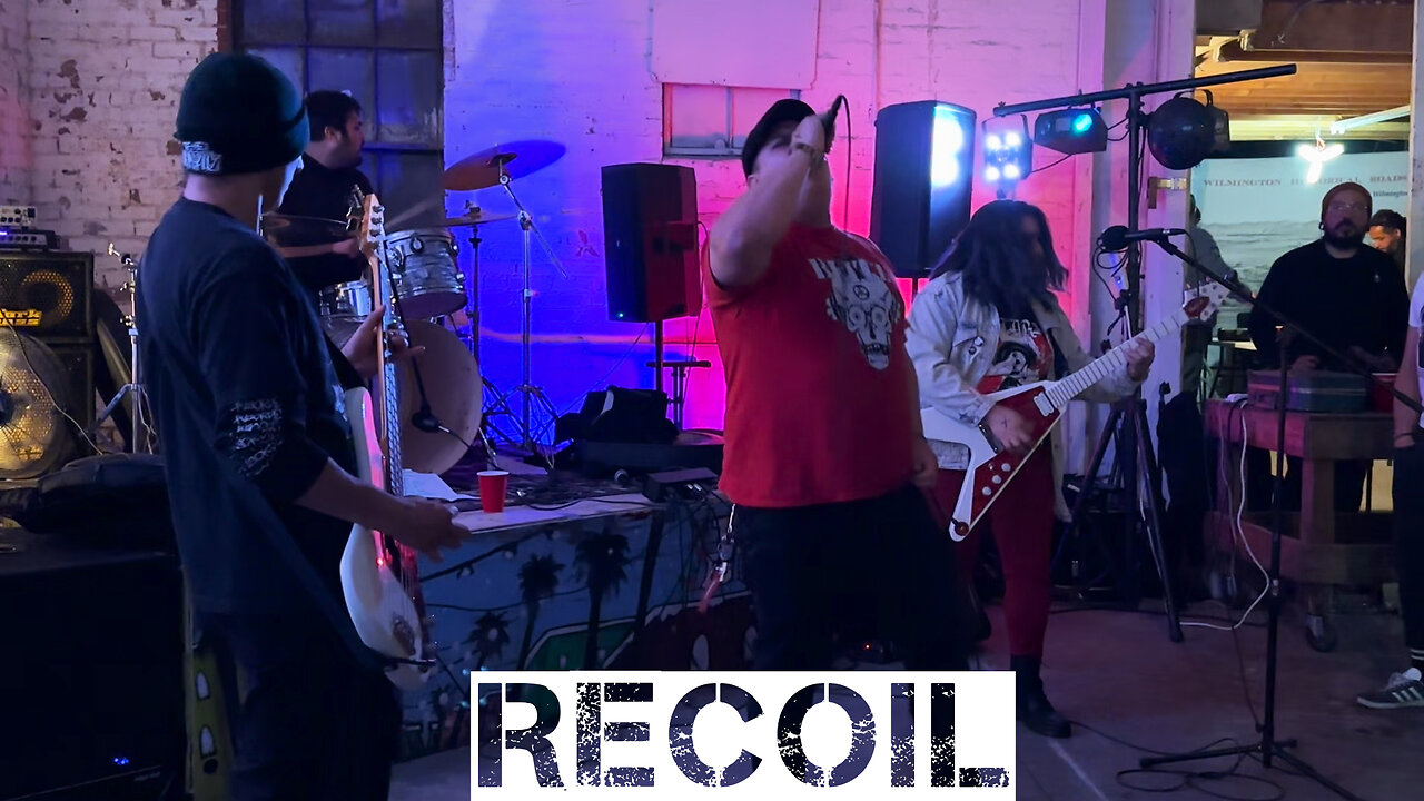 RECOIL performs at the Ms Yellow art show in Wilmington