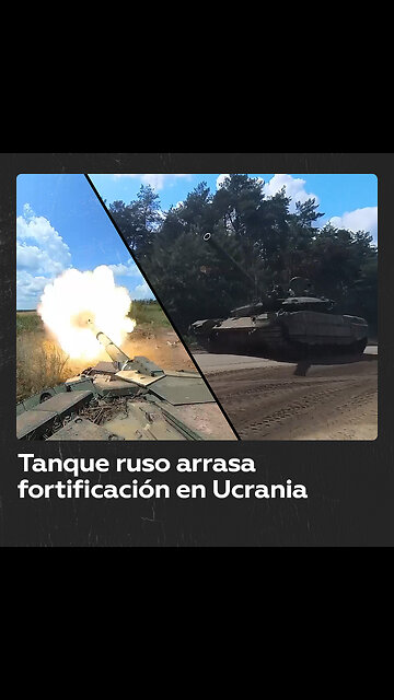 Tanque ruso destruye bastión ucraniano en Krasny Limán