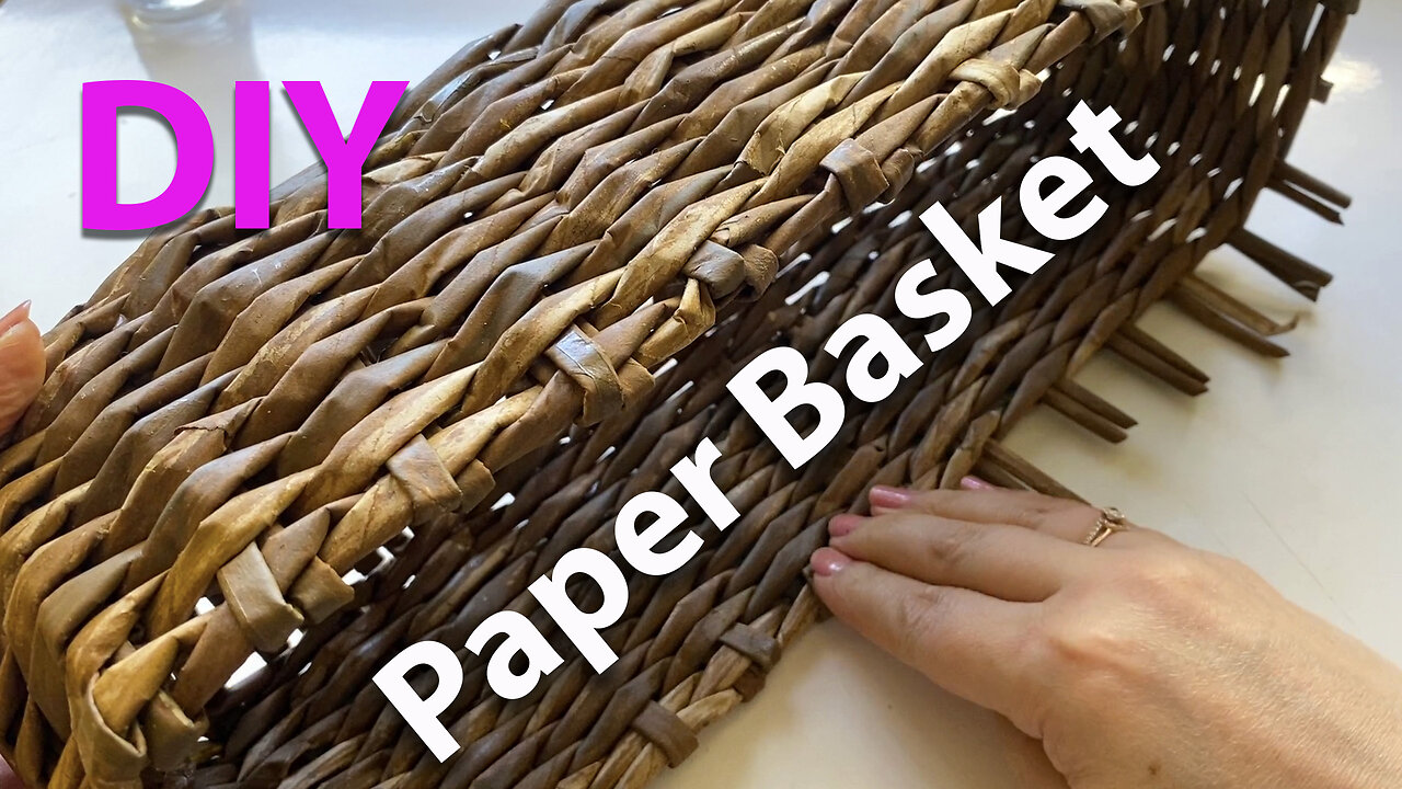 DIY Marvelous woven Paper Basket | Kitchen decor | Paper Crafts