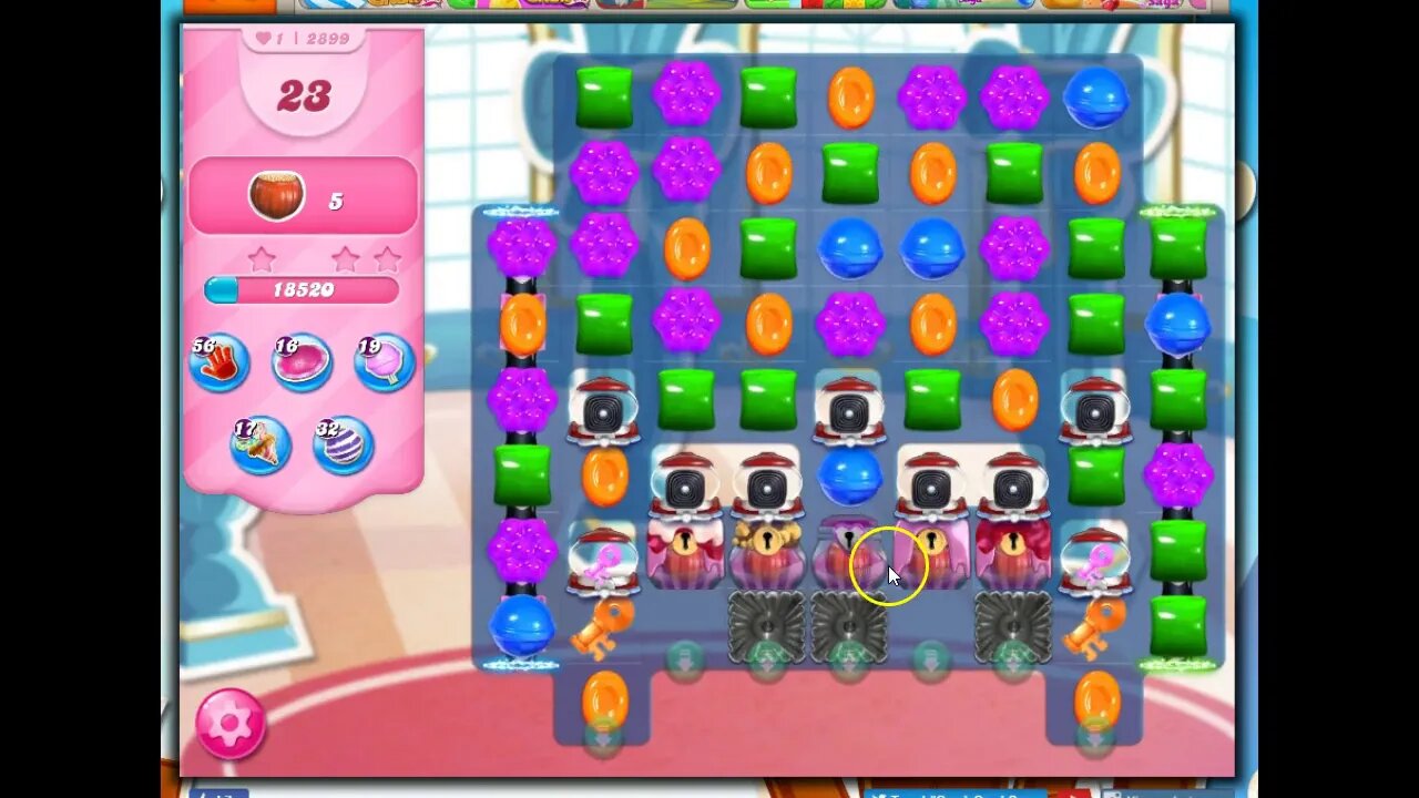 Candy Crush Level 2899 Talkthrough, 35 Moves 0 Boosters