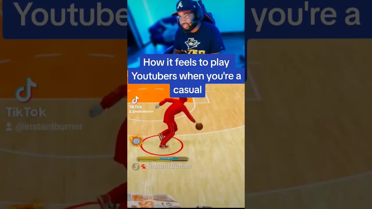 When a CASUAL plays YOUTUBER #nba2k23 #instantburner