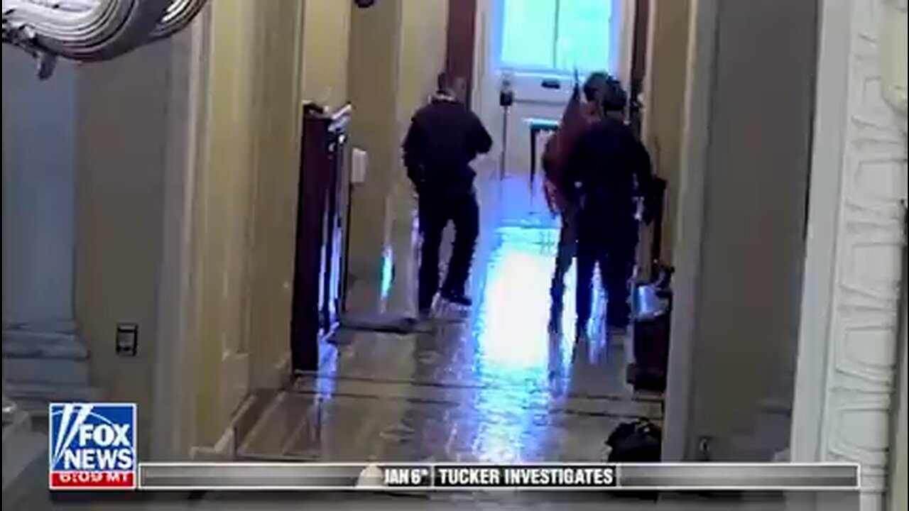 CP officers escorting Jacob Chansley throughout the capitol on Jan 6th