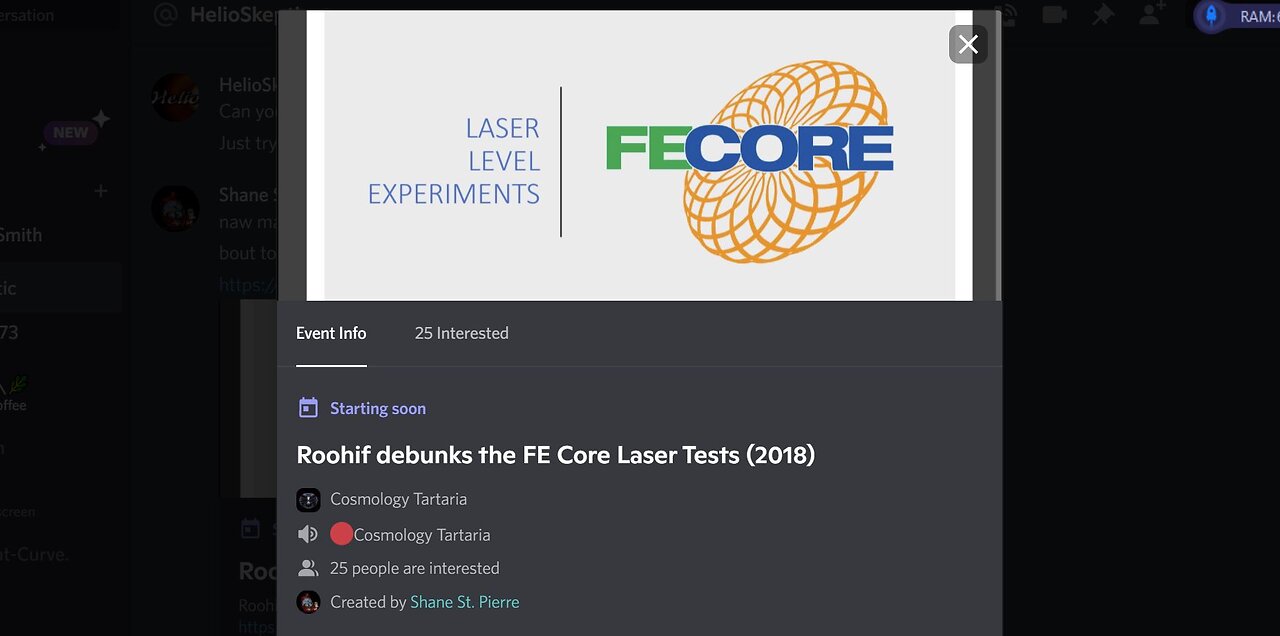 Roohif debunks the FE Core Laser Tests (2018)