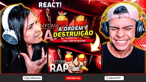 (2 em 1) Rap do Alucard (Hellsing) | Procurar e Destruir | Enygma 67 e Enygma 16 | [React RapNerd] 🔥