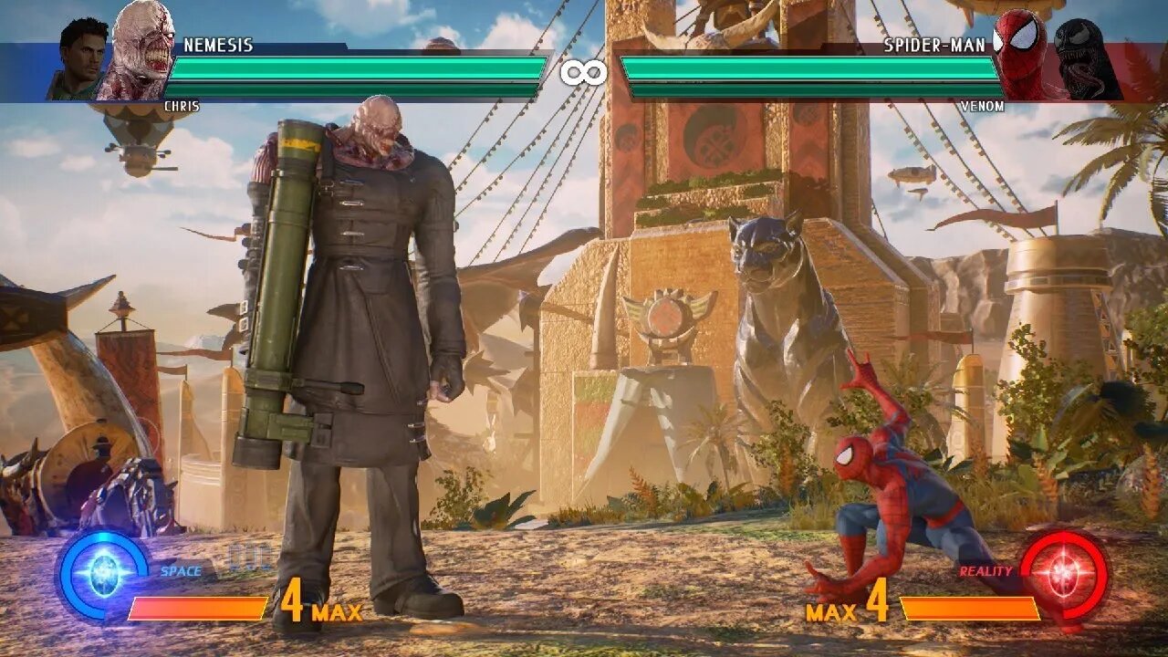 Marvel vs Capcom Infinite (Nemesis And Chris Vs Spiderman And Venon)