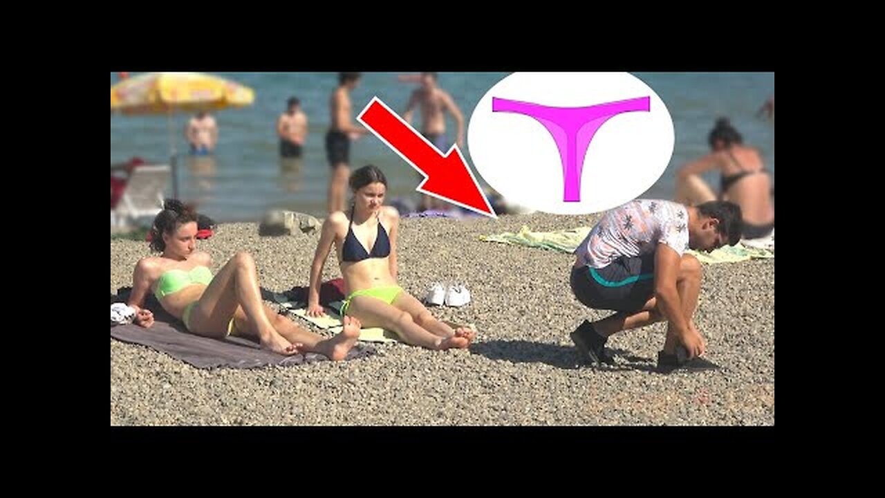 Man Thong Prank at Beach - Best of Just For Laughs