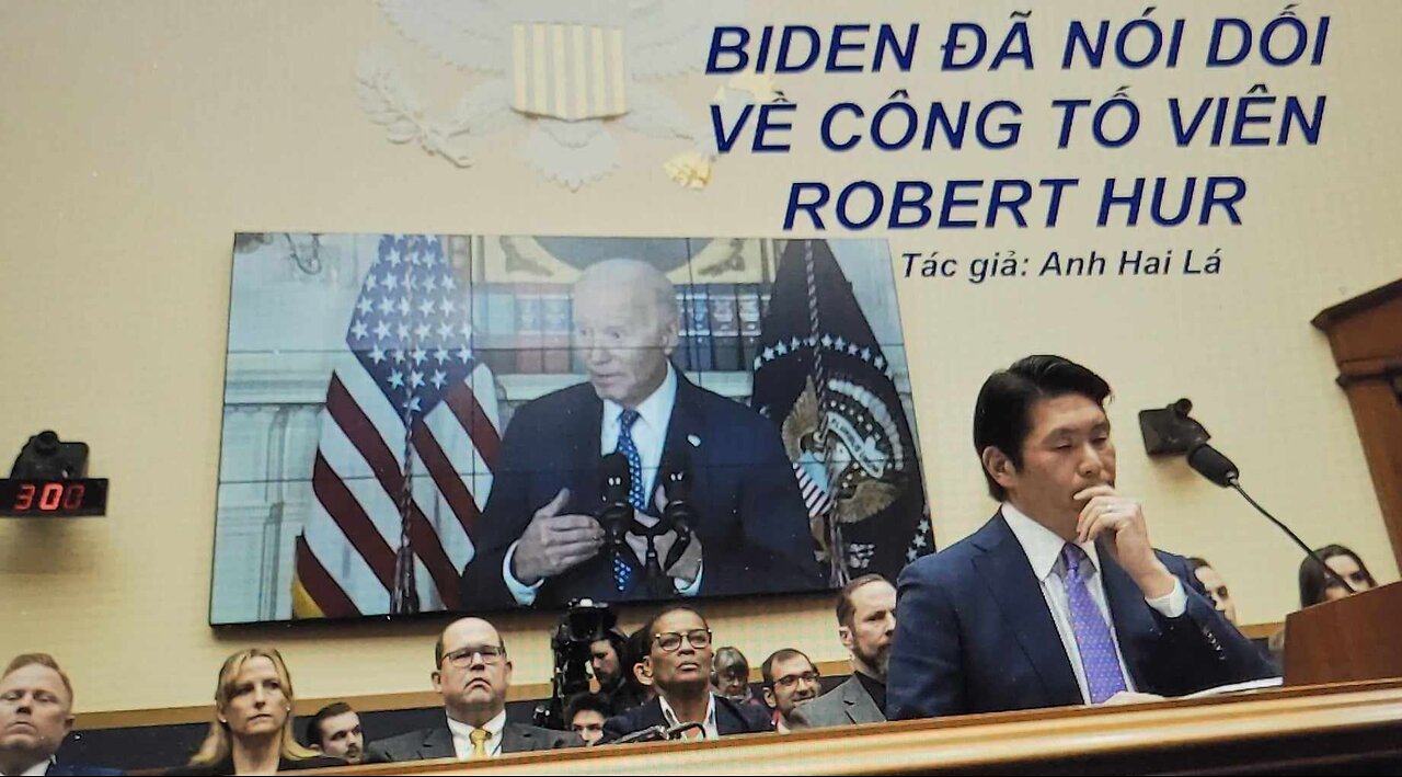 BIDEN ĐÃ NÓI DỐI VỀ CÔNG TỐ VIÊN ROBERT HUR Tác giả: Anh Hai Lá