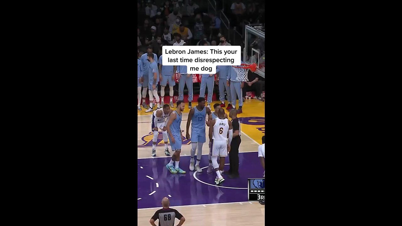 Lebron getting mad