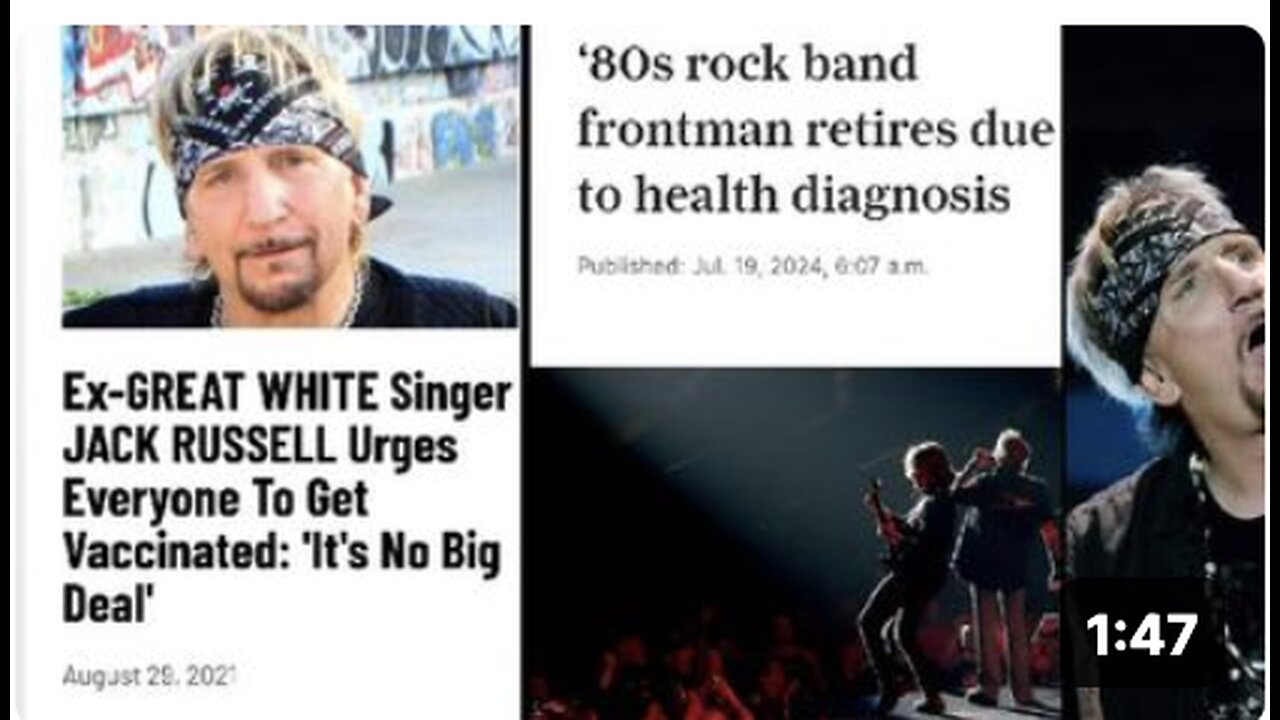 ROCK SINGER BITCHED ABOUT ANTIVAXXERS. NOW HE'S SIDELINED WITH VACCINE INJURIES!