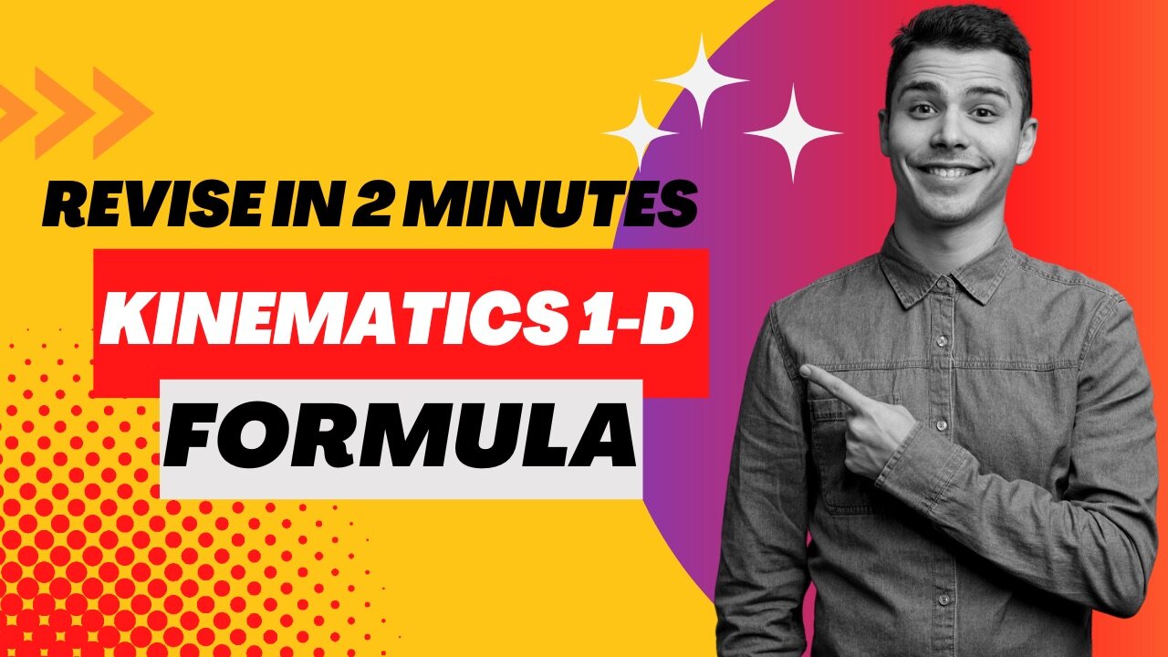 Important Kinematics 2-D formulas | JEE MAIN | Class 11