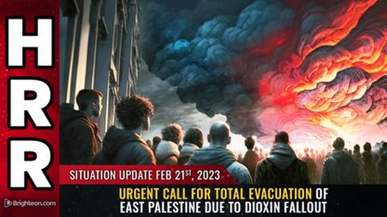 02-21-23 - Urgent call for TOTAL EVACUATION of East Palestine Due to DIOXIN FALLOUT