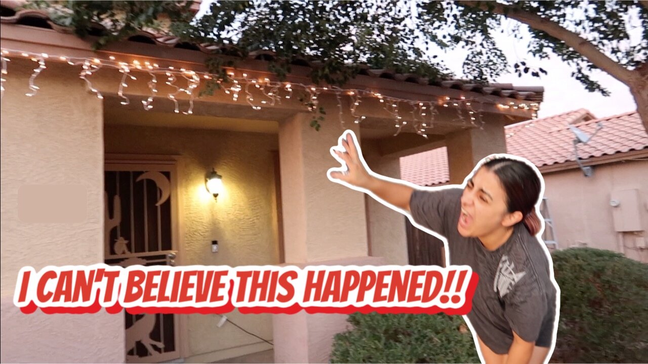 annoying my wife prank *putting up christmas lights