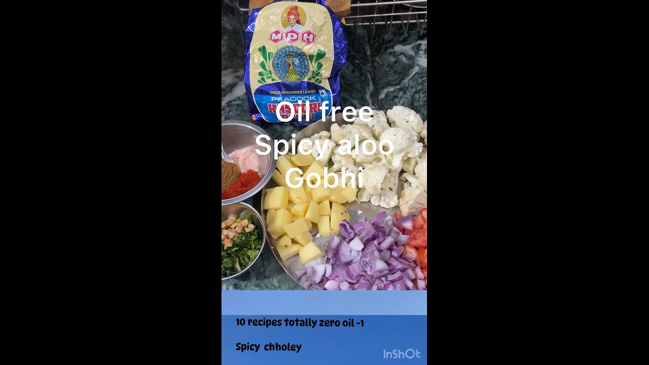 Oil free Spicy ALOO GOBHI