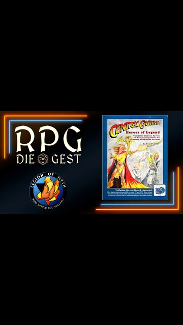 Overview of Central Casting Heroes of Legend | #RPGDieGest #shorts
