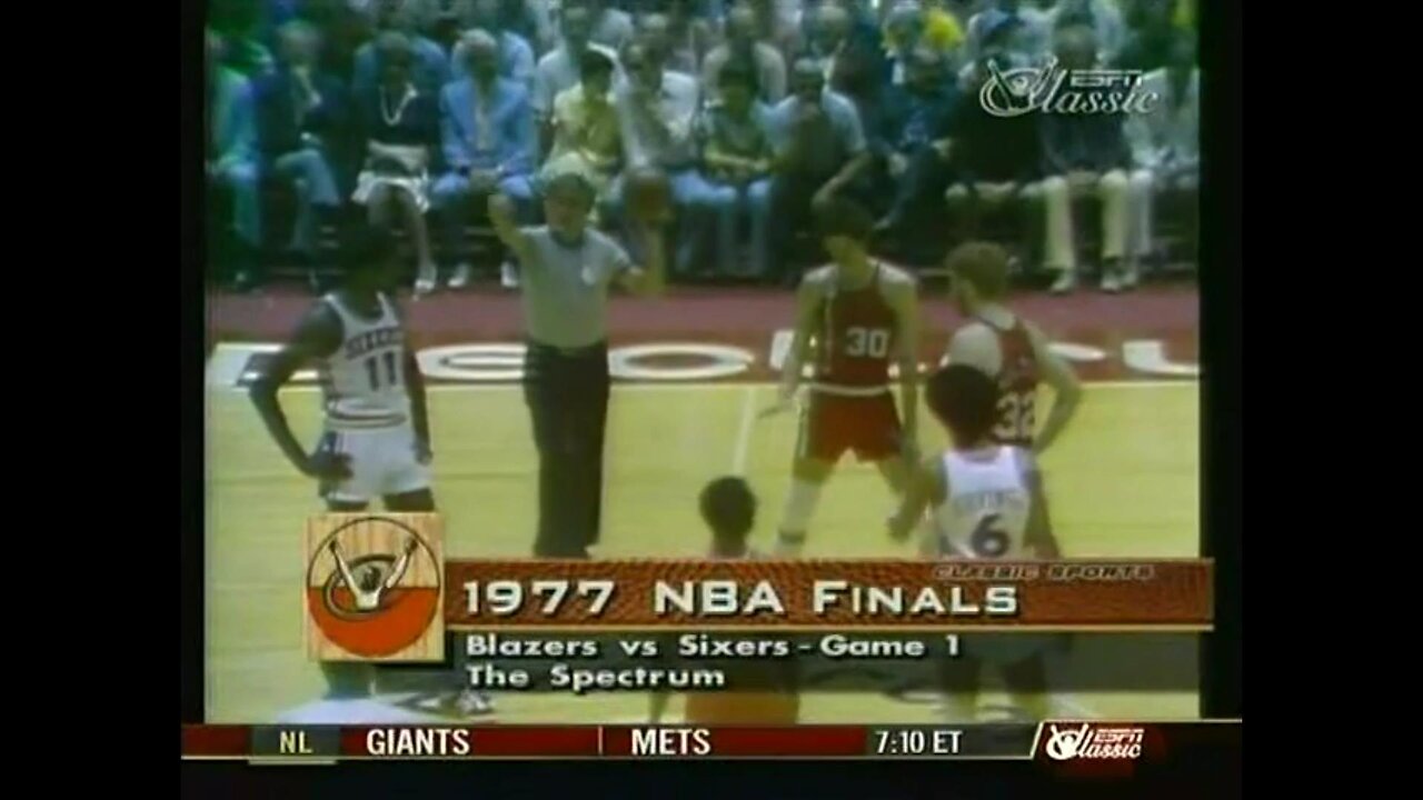 1977-05-22 NBA Championship Series Game 1 Philadelphia Sixers vs Portland Trail Blazers