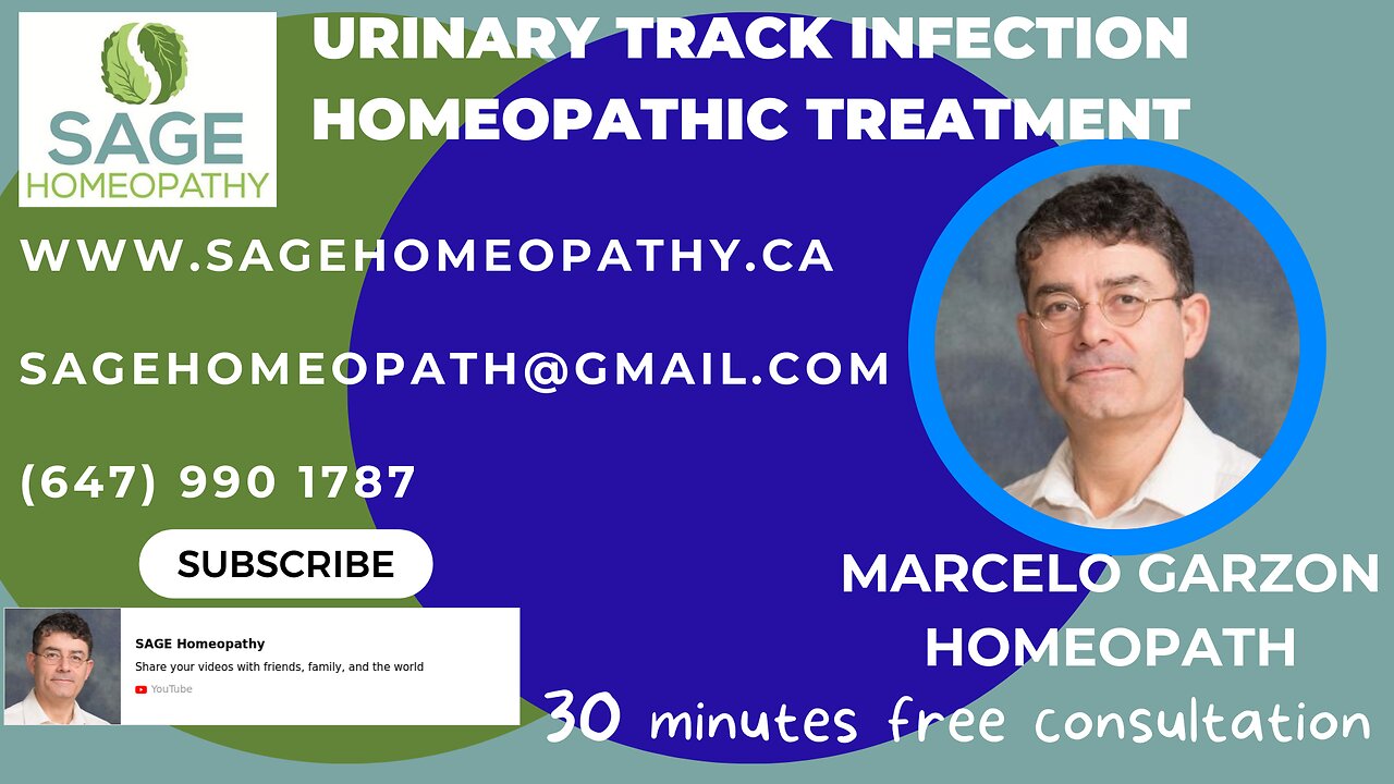 Urinary track infection - Can be treated with homeopathic remedies