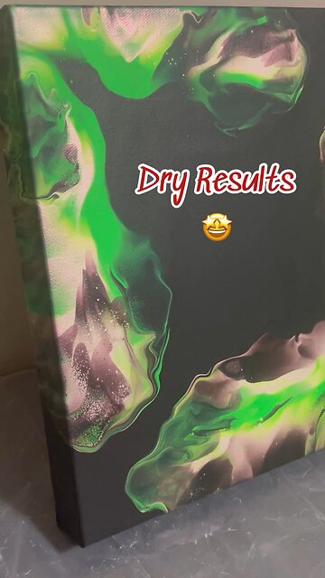 I love it! Dry Results #art #acrylicpainting #pearlred #talensamsterdam #shorts #dutchpour