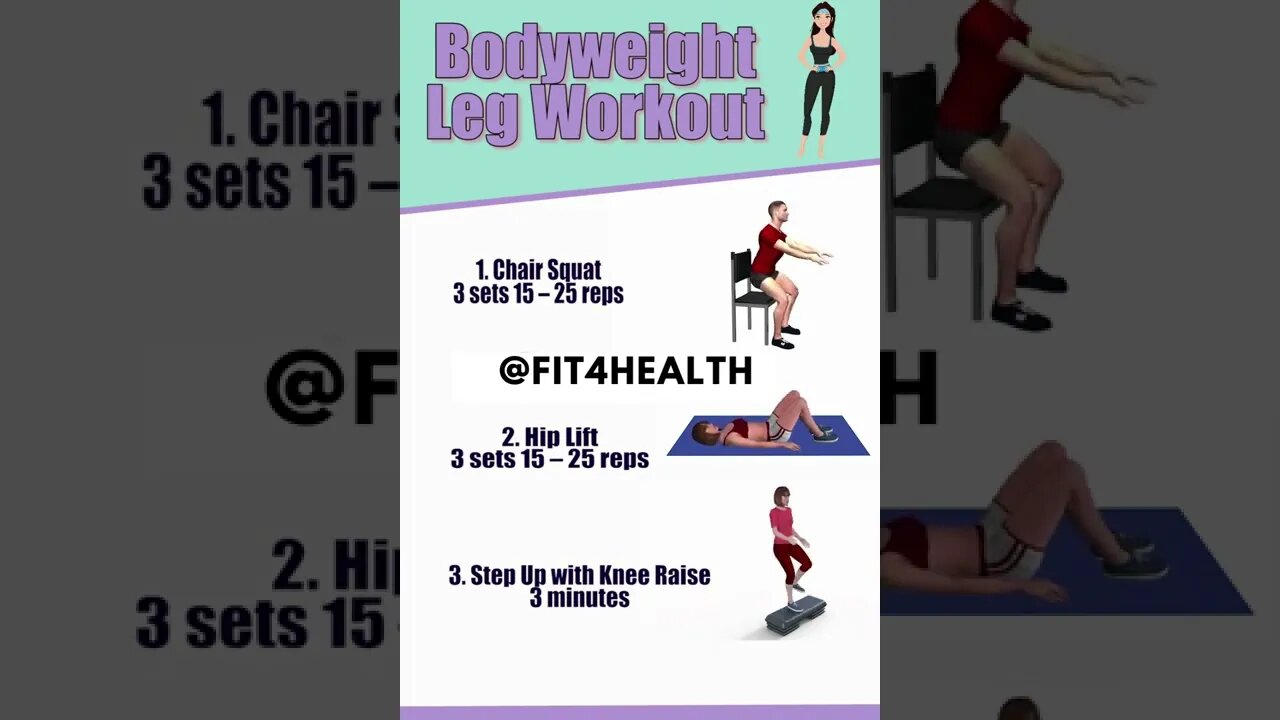 Home Easy Bodyweight Leg Workout | how to leg exercises at home #short