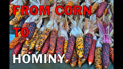 Prepping W/Corn: Making Hominy, Avoiding Pellagra