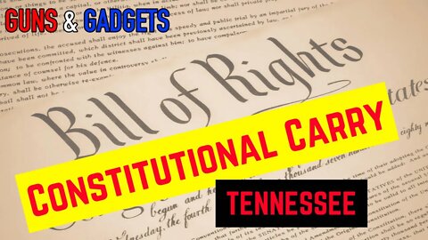 Tennessee Governor Signs Constitutional Carry Bill