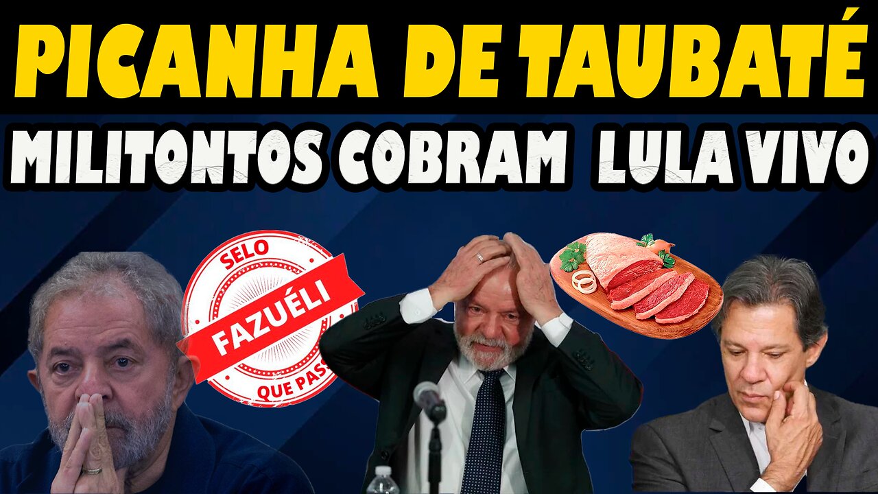 Caindo na Realidade: Militantes cobram Picanha de Lula ao vivo