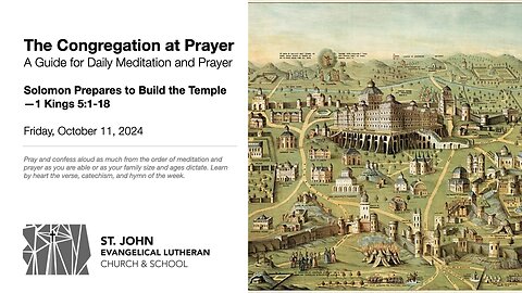 Solomon Prepares to Build the Temple—1 Kings 5:1-18