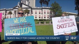 Nurses rally for change across the country