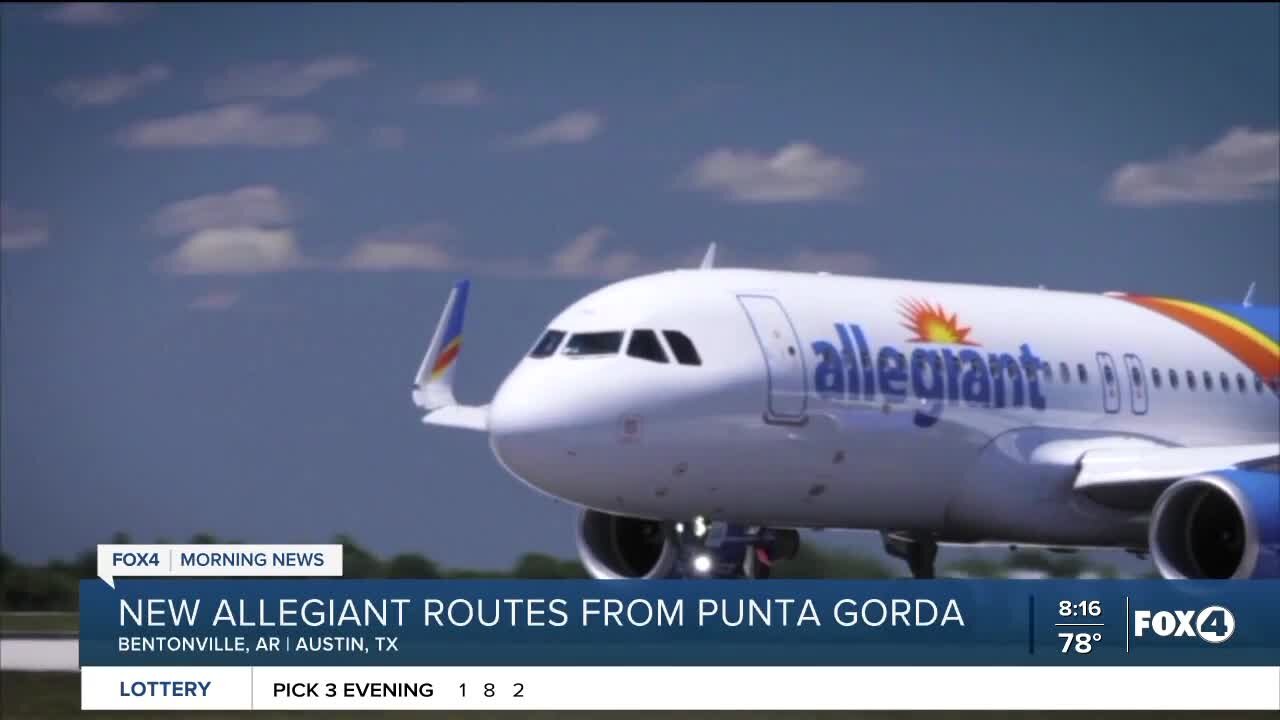 Allegiant announces two new nonstop flights from Punta Gorda Airport