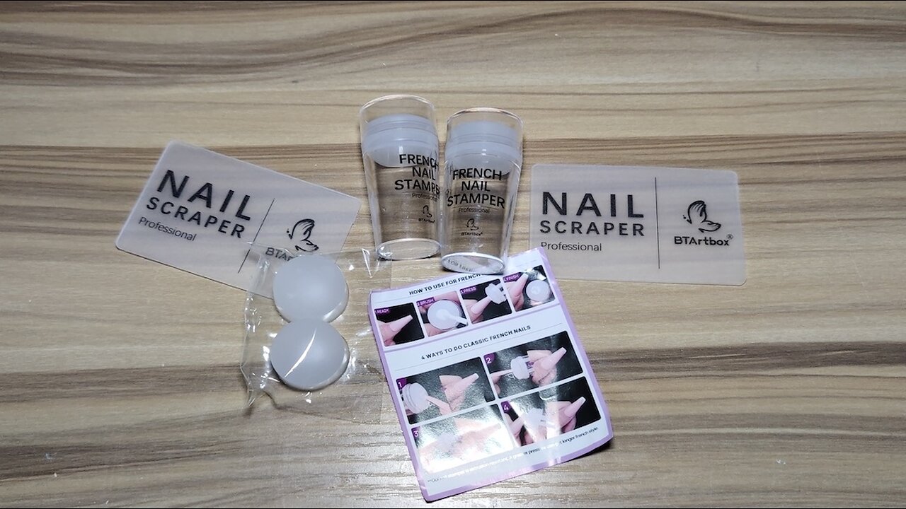 Nail Art Stamper Kit with French Tip Nail Stamp