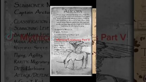 Mythical Creatures Part V