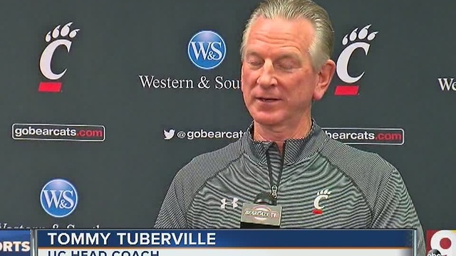 University of Cincinnbati football coach Tommy Tuberville preaches patiene