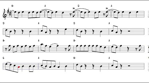 Beat It Michael Jackson Alto Sax