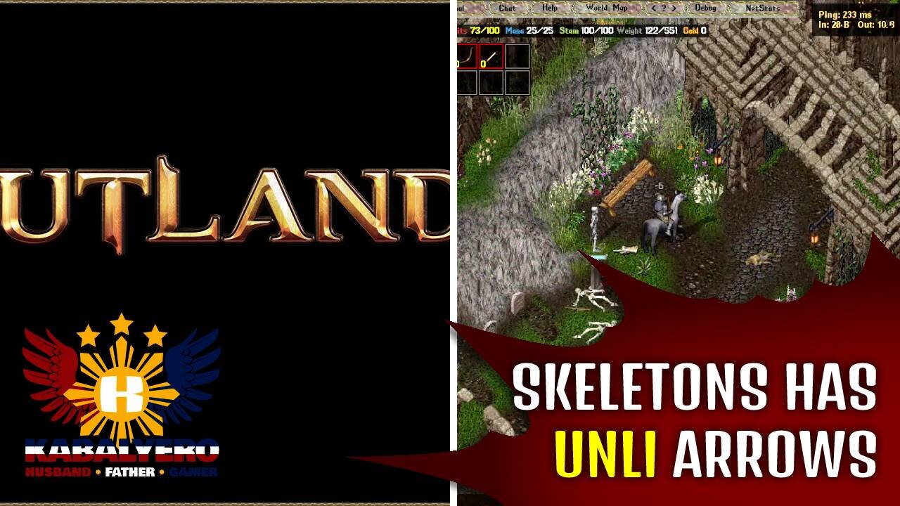 UO Outlands Gameplay [01/18/2022] - Trying Out Archery, Skeleton Has Unlimited Arrows