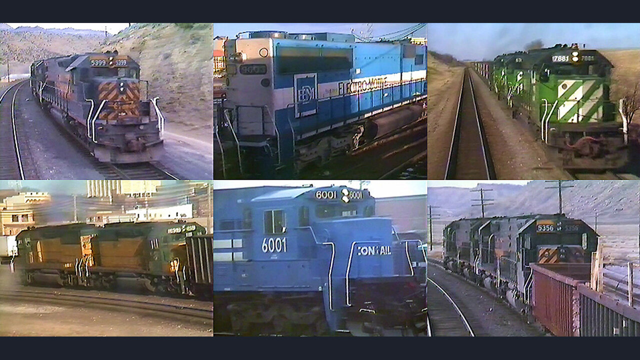 Five Fallen Flags - Seen from Amtrak in 1987