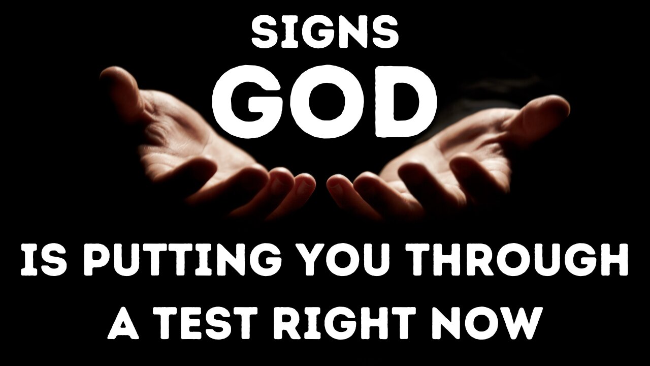 Signs God Is Putting You Through a Test Right Now | Believe, Receive, Transform | Inspirational
