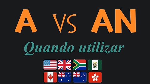 Como & Quando usar A e AN -Artigos indefinidos em inglês (para iniciantes)